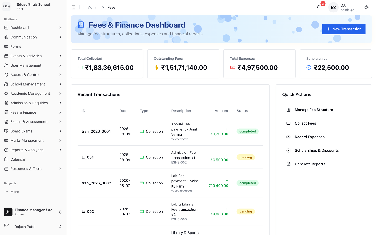 EduSoftHub Academic & Board System Screenshot 3
