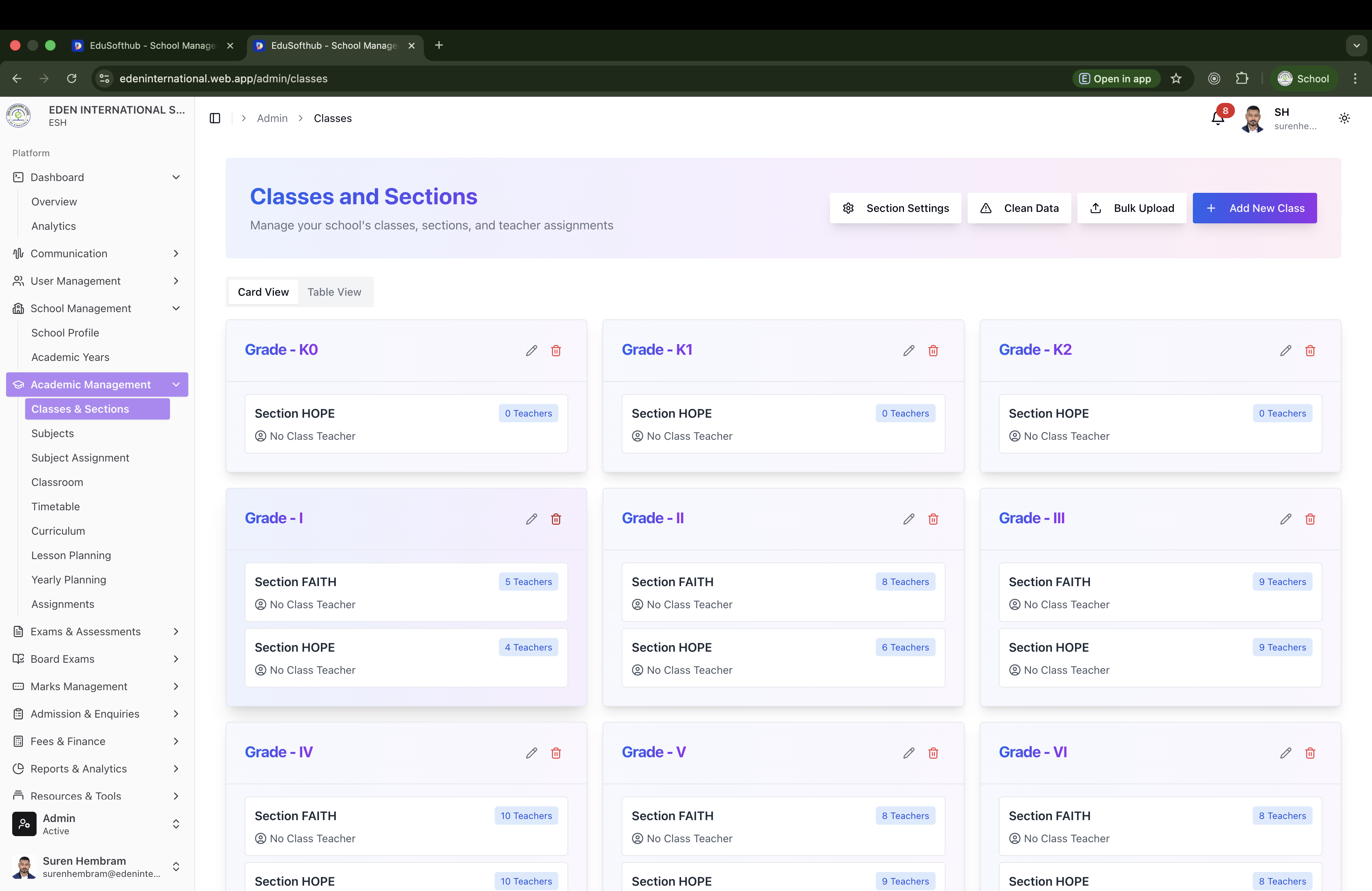 EduSoftHub Dashboard